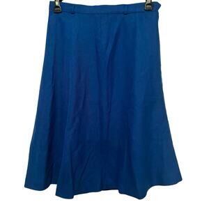 ILGWU Vintage Made in USA Linen blend skirt lined midi plus sz 16